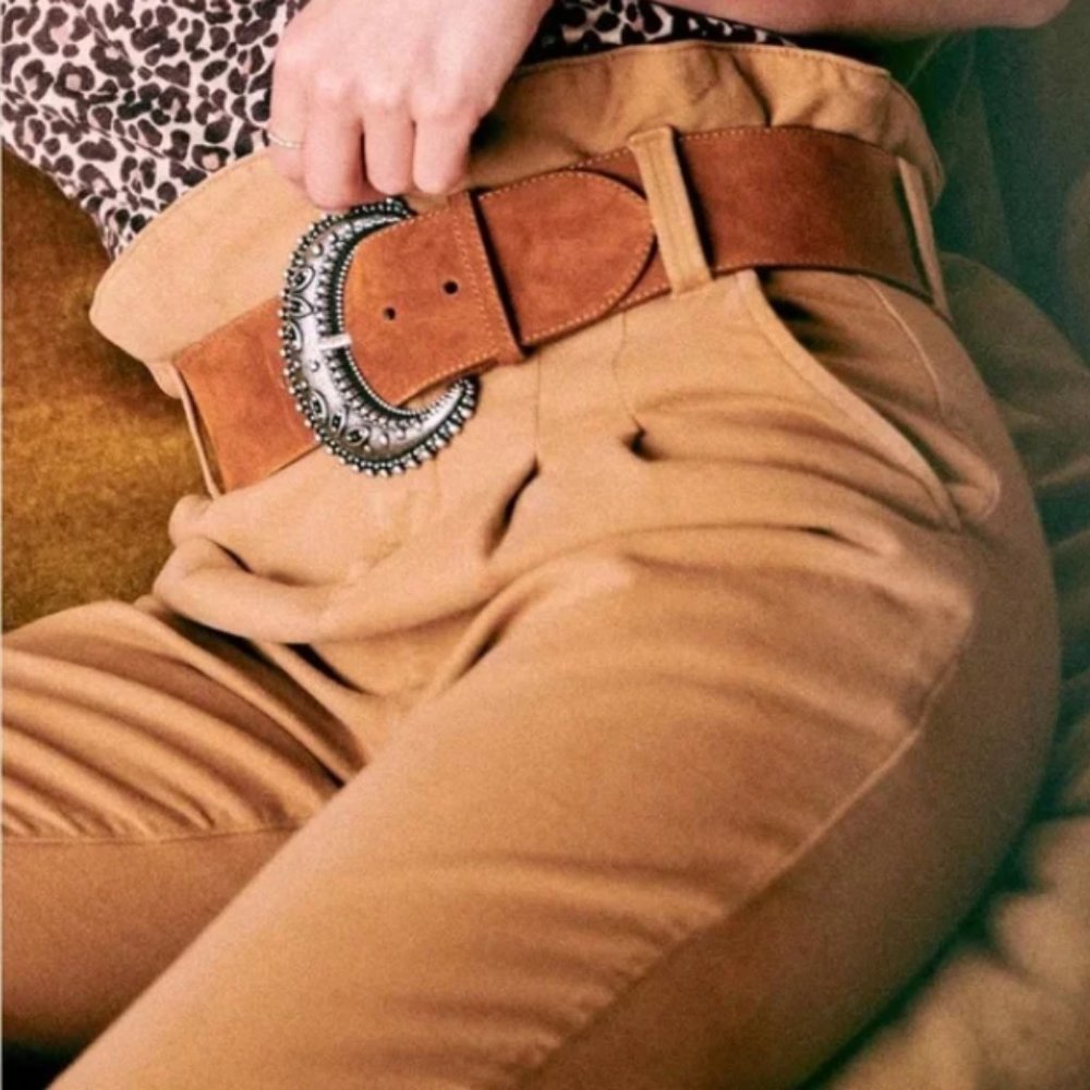 Sezane Austin Trousers in Camel Color Sz 38 / US 6